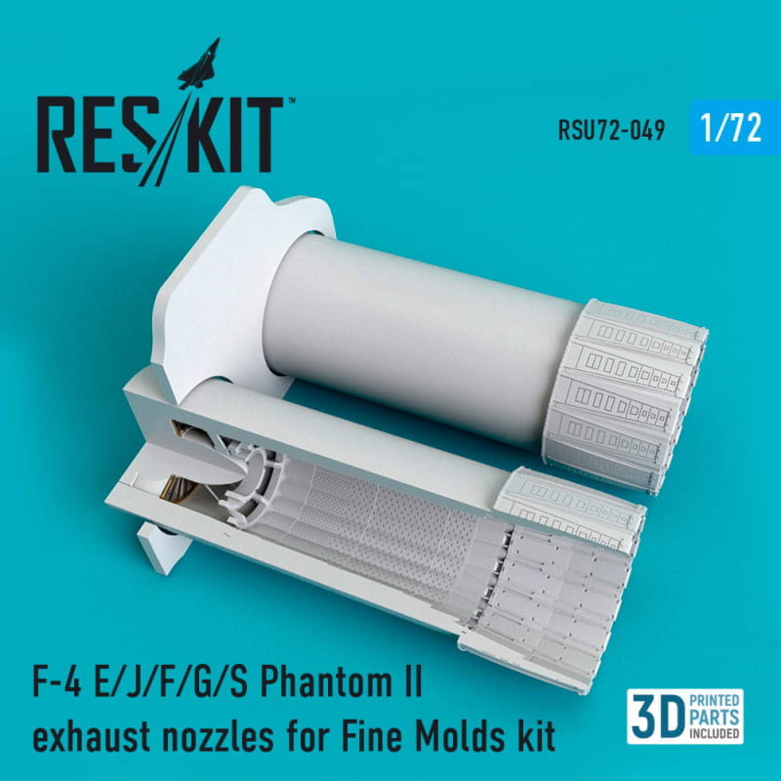 Reskit RSU720049 F 4 E J F G S Phantom II Exhaust Nozzles For FineMolds