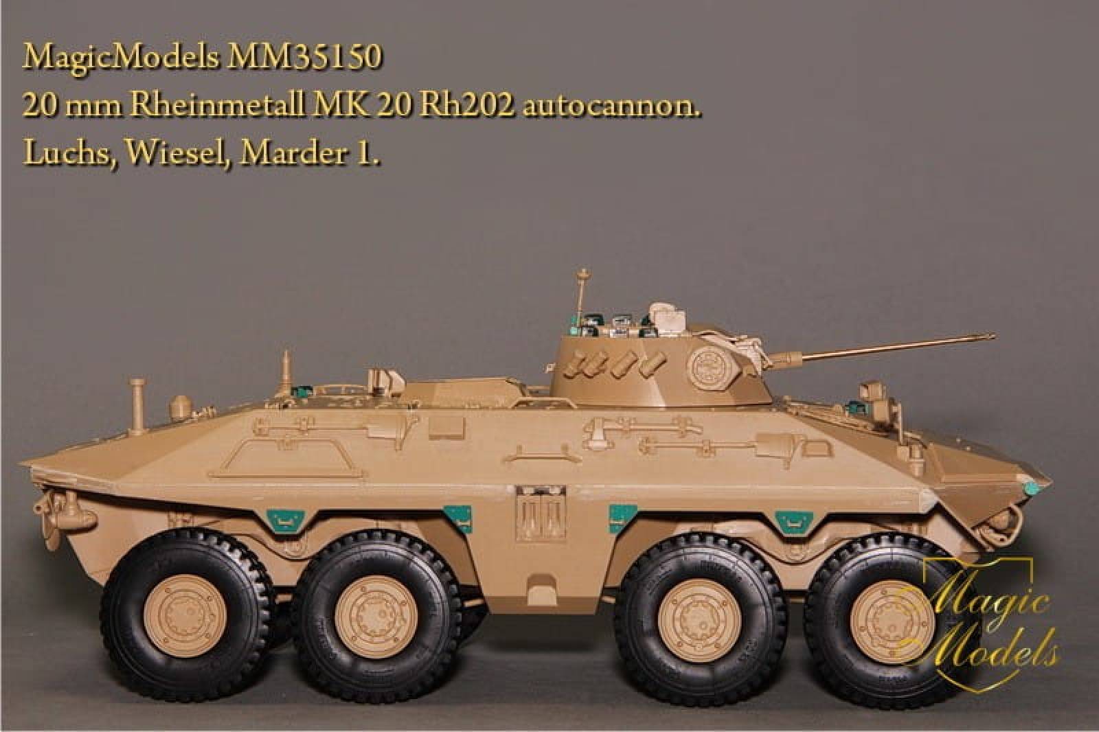 20 Mm Rheinmetall Mk 20 Rh202 Autocannon. Luchs, Wiesel, Marder   1:35 