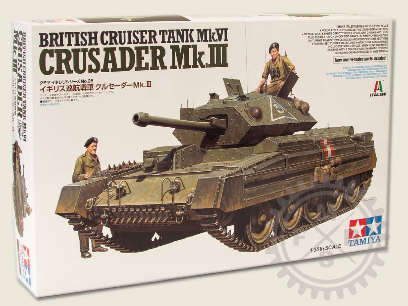 British Mk.VI Crusader Mk.III - Cruiser Tank / 1:35 --> Der Sockelshop ...