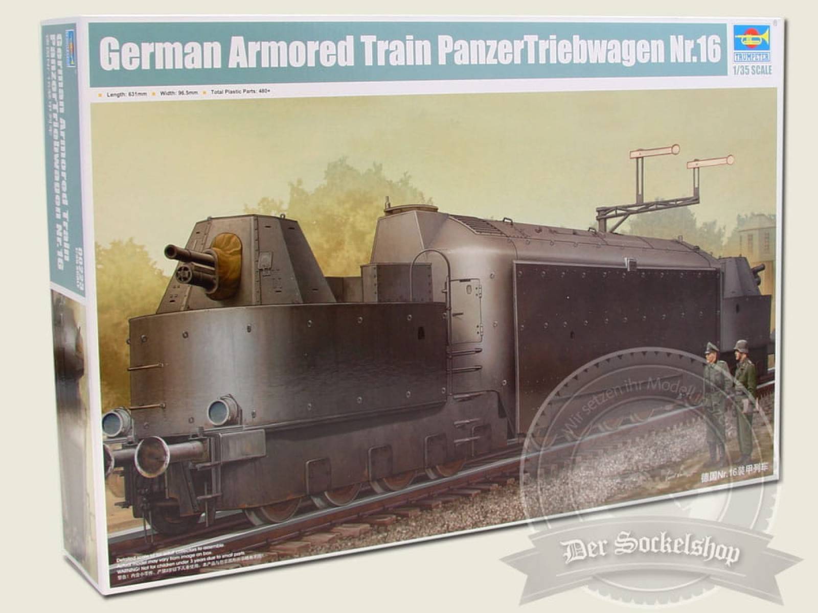 Trumpeter TRU0223 German Armored Train Panzertriebwagen Nr.16 / 1:35