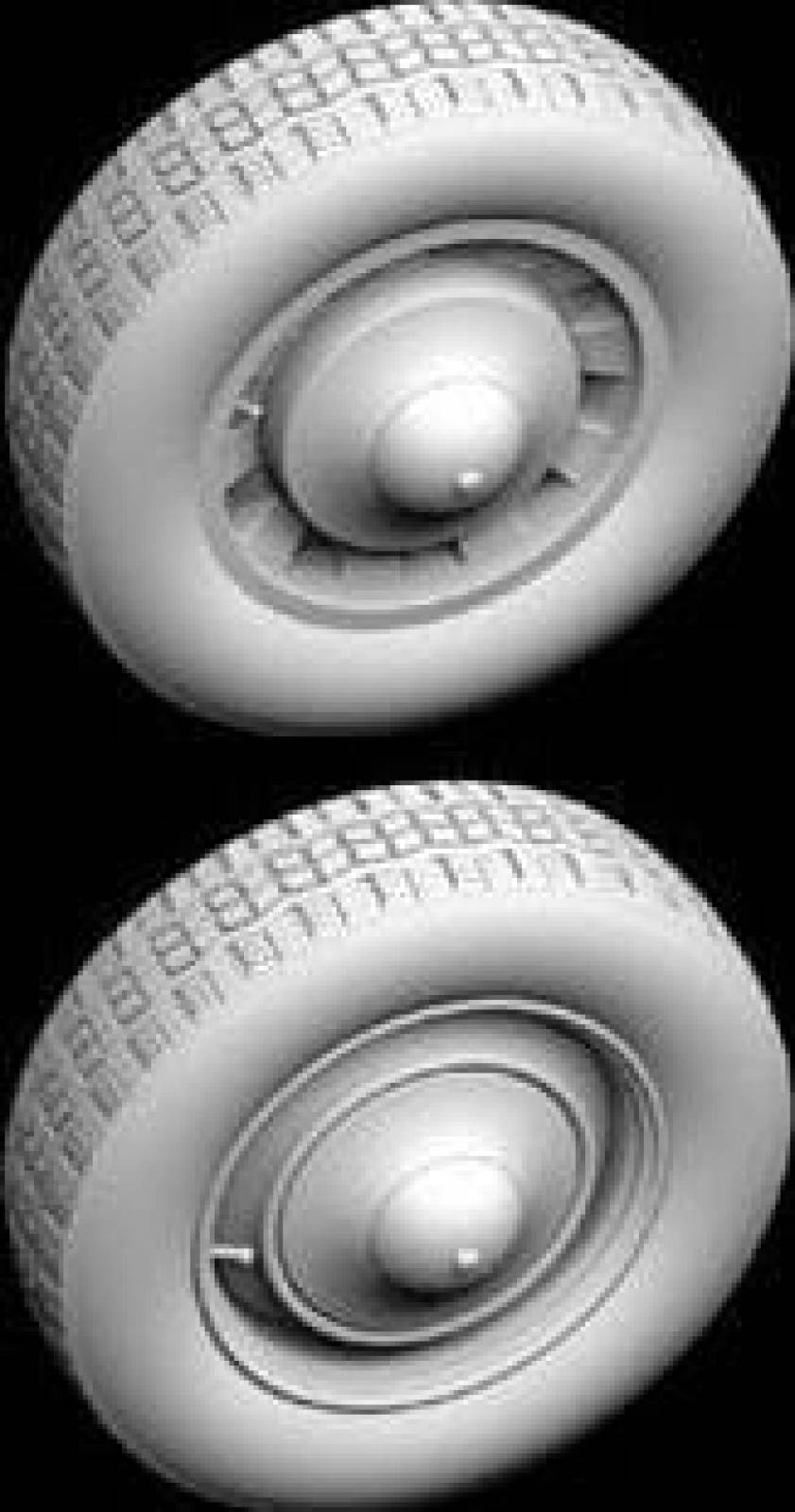 Citroen 11 CV Wheels - 2 types ~Tamiya~ / 1:35, Hussar Productions ...