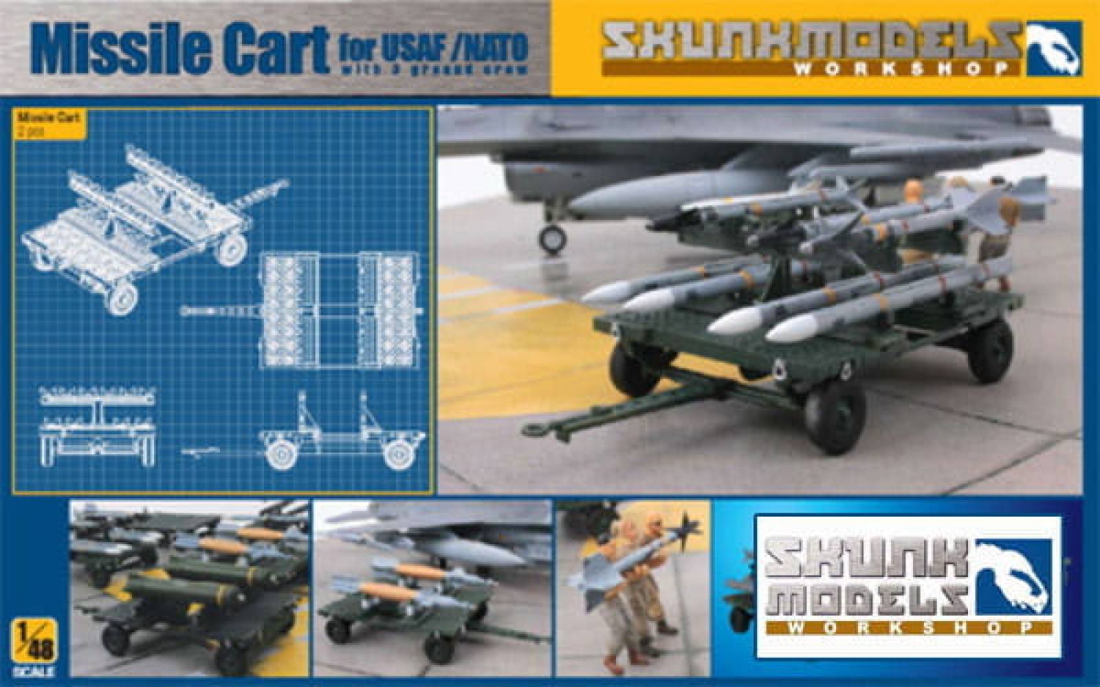 MISSILE CART FOR USAF/NATO / 1:48 --> Der Sockelshop - Modellbaushop ...