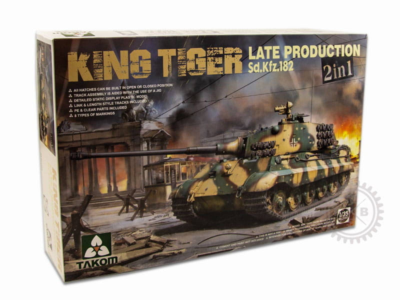 Takom Models Model Kit TAKO2130 Sd.Kfz. 182 King Tiger Late Production ...