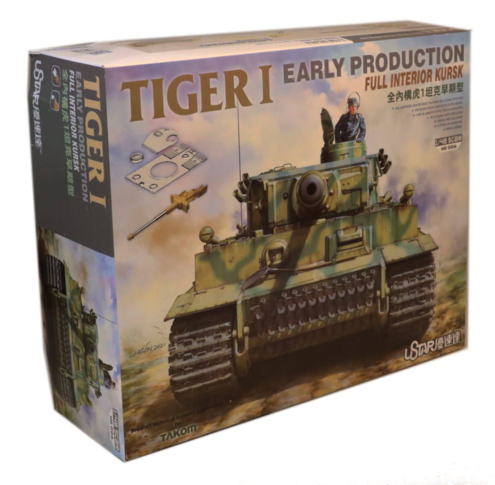 TIGER I EARLY PRODUCTION WITH FULL INTERIOR KURSK / 1:48 --> Der ...