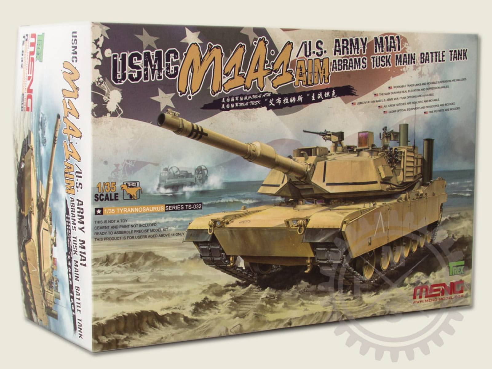 USMC M1A1 AIM/U.S. Army M1A1 Abrams TUSK Main Battle Tank / 1:35 ...